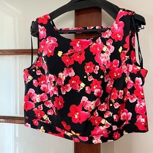 City Chic Pink Sleeveless Crop Tank Top